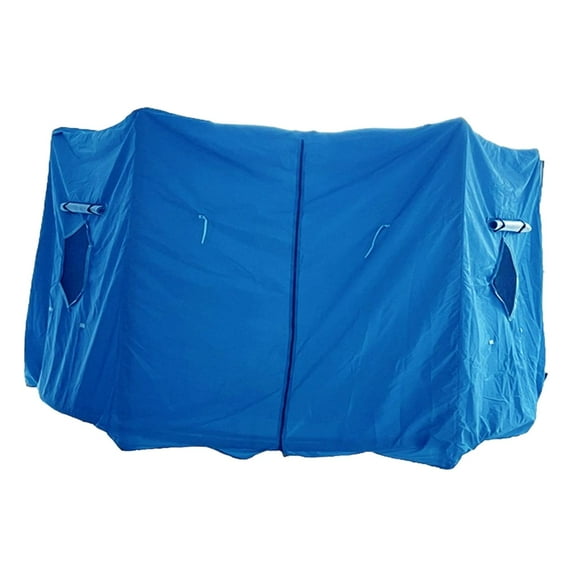 Moyitang Trampoline Tent Easy to Install Waterproof Playground Trampoline Shade Cover Blue 12FT 8 Poles