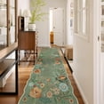 thumbnail image 1 of Moynesa 2'5''x10' Floral Runners for Hallways, 2.5x10ft Kitchen Runner Rug Ultra-Thin Soft Rug, Non-Slip Washable Rug Runner Stain Resistant Boho Rug Low-Pile Carpet Runner for Bathroom Bedroom,Green, 1 of 7