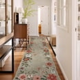 thumbnail image 1 of Moynesa 2'5''x10' Floral Runners for Hallways, Kitchen Runner Rug Ultra-Thin Soft Rug, Non-Slip Washable Rug Runner Stain Resistant Boho Rug Low-Pile Carpet Runner for Bathroom Bedroom,Coffee, 1 of 7