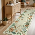 thumbnail image 1 of Moynesa 2'5''x8' Floral Runners for Hallways, 2.5x8ft Kitchen Runner Rug Ultra-Thin Soft Rug, Non-Slip Washable Rug Runner Stain Resistant Boho Rug Low-Pile Carpet Runner for Bathroom Bedroom,Beige, 1 of 7