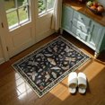 thumbnail image 1 of Moynesa 2'x3' Insect Entryway Rug, Washable Rug Kitchen Rug Non-Slip, Vintage Botanical Door Mat Indoor Entrance Stain Resistant Small Rug Low-Pile Throw Rug for Bathroom Bedroom Black, 1 of 8