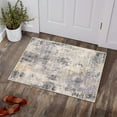 thumbnail image 1 of Moynesa 2'x3' Modern Abstract Area Rug,Gray Washable Small Front Door Rug for Entryway Mat Contemporary Faux Wool Non-Slip Soft Floor Indoor Carpet for Living Room Kitchen Bathroom RV, 1 of 7