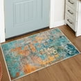 thumbnail image 1 of Moynesa 2'x3' Modern Abstract Area Rug,Rosy Washable Small Front Door Rug for Entryway Mat Contemporary Faux Wool Non-Slip Soft Floor Indoor Carpet for Living Room Kitchen Bathroom RV, 1 of 7
