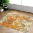 thumbnail image 1 of Moynesa 2'x3' Modern Abstract Area Rug,Small Bathroom Rugs Washable Entry Rug Kitchen Sink Mat, Contemporary Soft Non Slip Indoor Throw Carpet for Entryway Bedside Living Room, Yellow, 1 of 6