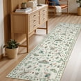 thumbnail image 1 of Moynesa 2'x6' Insect Hallway Runner Rug Washable Kitchen Runner Soft Bug Accent Carpet Runner for ‎Laundry ‎Bathroom Bedroom Entryway Stain Resistant Non Slip, Beige, 1 of 11