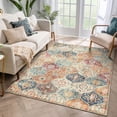 thumbnail image 1 of Moynesa 3'x5' Moroccan Trellis Area Rug, 3x5ft Washable Bedroom Rug Indoor Non-Slip, Small Oriental Accent Throw Rug for Kitchen Entryway Bathroom Living Room Office Carpet Cream, 1 of 7