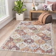thumbnail image 1 of Moynesa 3'x5' Moroccan Trellis Area Rug, 3x5ft Washable Bedroom Rug Indoor Non-Slip, Small Oriental Accent Throw Rug for Kitchen Entryway Bathroom Living Room Office Carpet Orange, 1 of 7