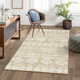thumbnail image 1 of Moynesa 3'x5' Washable Kitchen Entrance Rug Non Slip,Khaki Entryway Rugs Soft Area Rugs for Living Room, Farmhouse Moroccan Small Carpet for Bathroom Beside Office, 1 of 7