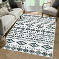 thumbnail image 1 of Moynesa 3'x5' Washable Kitchen Entrance Rug Non Slip,White Entryway Rugs Soft Area Rugs for Living Room, Farmhouse Moroccan Small Carpet for Bathroom Beside Office, 1 of 7