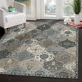 thumbnail image 1 of Moynesa 4'x6' Area Rug for Living Room Indoor Non-Slip Moroccan Trellis Washable Mat Large Oriental Accent Throw Rug for Kitchen Entryway Bathroom Bedroom Office Carpet,Gray, 1 of 6