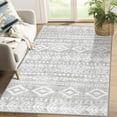 thumbnail image 1 of Moynesa 4'x6' Area Rug for Living Room Indoor Washable Rugs Farmhouse Moroccan Soft Bedroom Mat Large Rustic Tribal Foldable Carpet Dining Room Rug for Living Bed Dining Room,Gray, 1 of 7