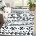 thumbnail image 1 of Moynesa 4'x6' Boho Moroccan Living Room Rug 4x6ft,Washable Black White Rugs for Bedroom Non-Slip,Low-Pile Soft Tribal Area Rug for Dining Room Playroom Entry Indoor Carpet, 1 of 7