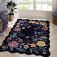 thumbnail image 1 of Moynesa 4'x6' Floral Living Room Rugs, Area Rugs 4x6ft Rug for Bedroom Ultra-Thin Soft Rug, Non-Slip Washable Rugs Stain Resistant Boho Rug Low-Pile Throw Rug for ‎Dining Room Office,Purple, 1 of 8