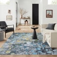 thumbnail image 1 of Moynesa 5'x7' Abstract Area Rugs, Washable Rug for Bedroom Ultra-Thin Non Slip Boho Living Room Rugs, Stain Resistant Indoor Non-Shedding Throw Carpet for Dining Room Kitchen Office,Blue, 1 of 8