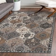 thumbnail image 1 of Moynesa 5'x7' Area Rug for Living Room Non-Slip Moroccan Indoor Washable Rug Ultra-Thin Foldable Soft Carpet Floral Accent Throw Rug for Kitchen Entryway Bathroom Bedroom Office Carpet,Grey, 1 of 7