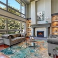 thumbnail image 1 of Moynesa 8'x10' Area Rug for Living Room Machine Washable Rugs Modern Abstract Low Pile Soft Mat Large Indoor Non-Slip Accent Carpet for Dining Room Table Apartment,Rosy, 1 of 7