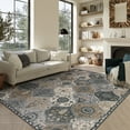 thumbnail image 1 of Moynesa 8'x10' Area Rug for Living Room Moroccan Ultra-Thin Machine Washable Carpet Non-Slip Bedroom Rug Non Shedding Accent Rug for Dining Room Office,Grey, 1 of 9