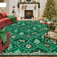 thumbnail image 1 of Moynesa 8'x10' Christmas Area Rug for Living Room,Green Large Rug Xmas Tree Modern Rug Kitchen Rug Washable Rug Non Slip Moroccan Carpet Holiday Decor Soft Accent Rug for Bedroom Dining Room, 1 of 11