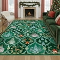 thumbnail image 1 of Moynesa 8'x10' Christmas Area Rug for Living Room, Large Rug Xmas Tree Modern Rug Kitchen Rug Washable Rug Non Slip Moroccan Carpet Holiday Decor Soft Accent Rug for Bedroom Dining Room, Green, 1 of 13