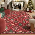 thumbnail image 1 of Moynesa 8'x10' Christmas Area Rug for Living Room,Red Large Rug Xmas Tree Modern Rug Kitchen Rug Washable Rug Non Slip Moroccan Carpet Holiday Decor Soft Accent Rug for Bedroom Dining Room, 1 of 7