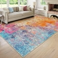 thumbnail image 1 of Moynesa 9'x12' Area Rug for Living Room Machine Washable Rugs Modern Abstract Low Pile Soft Mat Large Indoor Non-Slip Accent Carpet for Dining Room Table Apartment,Galaxy, 1 of 6