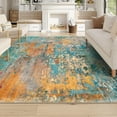 thumbnail image 1 of Moynesa 9'x12' Area Rug for Living Room Machine Washable Rugs Modern Abstract Low Pile Soft Mat Large Indoor Non-Slip Accent Carpet for Dining Room Table Apartment,Rosy, 1 of 7