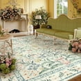 thumbnail image 1 of Moynesa 9'x12' Boho Beige Area Rugs Living Room, Washable Floral Large Area Rugs for Bedroom, Soft Non-Slip Thin Rug for Home Decor, Beige, 1 of 6