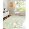 thumbnail image 1 of Moynesa 4'x6' Abstract Area Rugs for Living Room, Soft Washable Rugs for Bedroom Entryway, Ultra-Thin Modern Rainbow Green Rug Non-Slip Throw Carpet for Laundry Room Kitchen Office, Green, 1 of 8