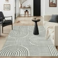 thumbnail image 1 of Moynesa 4'x6' Abstract Area Rugs for Bedroom Room, Ultra-Thin Soft Washable Rug Non-Slip Modern Living Rug Indoor Throw Carpet for Laundry Room Entryway Office Kitchen, Black, 1 of 8