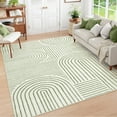 thumbnail image 1 of Moynesa 6'x9' Abstract Area Rugs for Living Room, Ultra-Thin Soft Washable Rug Non-Slip Modern Bedroom Rug Indoor Large Throw Carpet for Dining Room Office Dorm Playroom, Green, 1 of 9