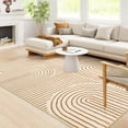 thumbnail image 1 of Moynesa 6'x9' Abstract Area Rugs for Living Room, Ultra-Thin Soft Washable Rug Non-Slip Modern Bedroom Rug Indoor Large Throw Carpet for Dining Room Office Dorm Playroom, Orange, 1 of 8