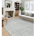 thumbnail image 1 of Moynesa 6'x9' Abstract Area Rugs for Living Room, Ultra-Thin Soft Washable Rug Non-Slip Modern Bedroom Rug Indoor Large Throw Carpet for Dining Room Office Dorm Playroom, Gray, 1 of 8