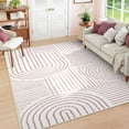 thumbnail image 1 of Moynesa 8'x10' Abstract Area Rugs for Living Room, Ultra-Thin Soft Washable Rug Non-Slip Large Modern Girls Bedroom Rug Non-Shedding Accent Carpet for Dining Room Office, Light Pink, 1 of 7