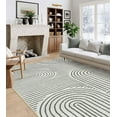 thumbnail image 1 of Moynesa 8'x10' Abstract Area Rugs for Living Room, Ultra-Thin Soft Washable Rug Non-Slip Large Modern Bedroom Rug Non-Shedding Accent Carpet for Dining Room Office, Black, 1 of 9