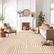 Moynesa Abstract Washable Rugs, 8x10 Rug for Bedroom Nursery Soft Non Slip Modern Living Room Rug, Ultra-Thin Non-Shedding Throw Carpet for Entryway Kitchen Office
