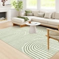 thumbnail image 1 of Moynesa 8'x10' Abstract Area Rugs for Living Room, Ultra-Thin Soft Washable Rug Non-Slip Rainbow Modern Bedroom Rug Large Accent Carpet for Dining Room Office, Green, 1 of 10