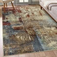 thumbnail image 1 of Moynesa Area Rug for Living Room 5'x7' Modern Abstract Washable Rugs Soft Non Slip Low Pile Bedroom Mat Indoor Accent Throw Rug for Kitchen Entryway Bathroom Bedroom Office Carpet,Red, 1 of 8