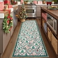 thumbnail image 1 of Moynesa Christmas 2'x6' Runner Rugs for Hallway, Washable Cream Kitchen Rug Carpet Runner,Non-Slip Low Pile Soft Winter Moroccan Holiday Xmas Decor Modern Mat for Entrance Bedroom Laundry, 1 of 12