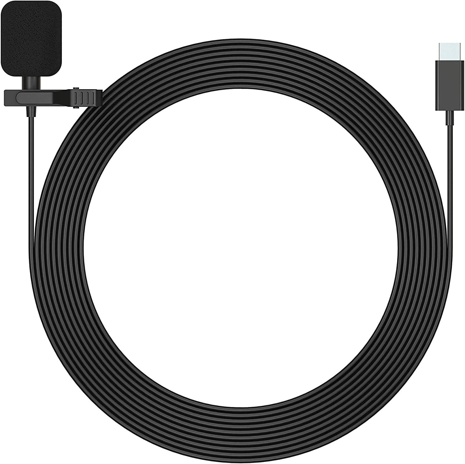 Moza Mirfak MC1P USB-C Omnidirectional Lavalier Microphone for Android - Black
