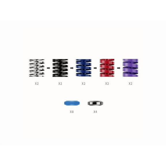 Moza Racing - Accessory kit for pedal game controller - white, black, red, purple, blue