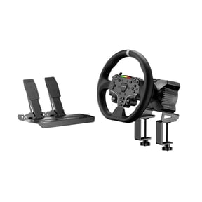 Moza R3 Direct Drive Racing Wheel Controller and Pedal Bundle for PC with 3.9 Nm DD Servo Motor and Aviation-Grade Aluminum Base