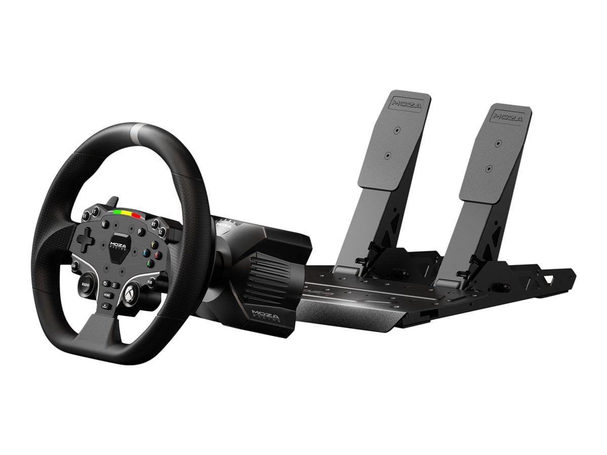 Moza Racing R3 Bundle - Wheel and pedals set - wired - black