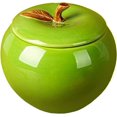 thumbnail image 1 of Mozacona Ceramic Apple Shape Container Food Storage Jar with Lid, 1 of 3