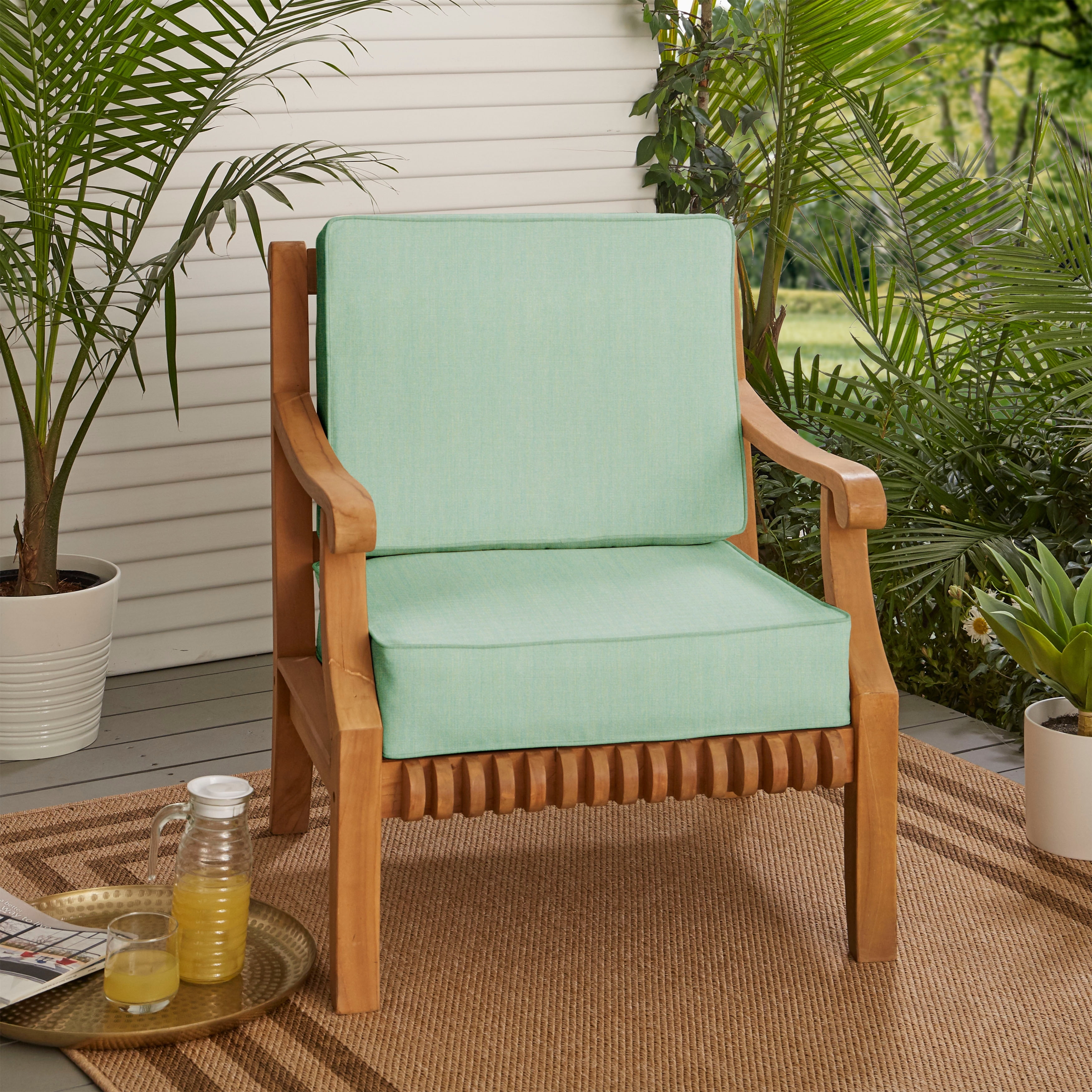 Mozaic Company Sunbrella Indoor/ Outdoor Corded Chair Cushion Set