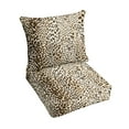 thumbnail image 1 of Mozaic Company Sunbrella Leopard Indoor/Outdoor Pillow and Cushion Set, Corded Espresso Leopard 23 in x 25 in, 1 of 5