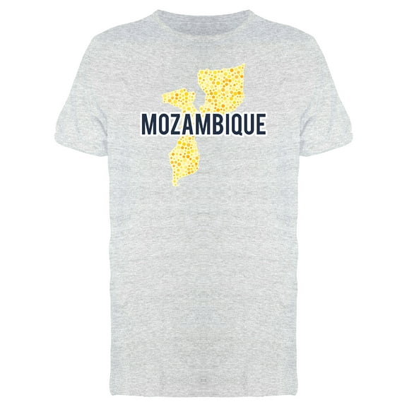Mozambique Dotted Map Ts Tee Men's -Image by Shutterstock
