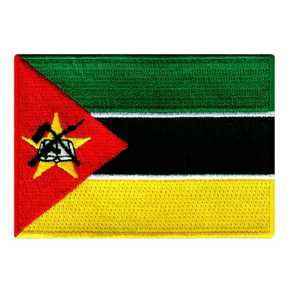 Mozambique Flag Embroidered Iron-on Patch