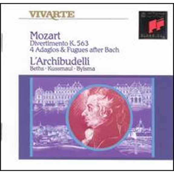 Mozart: Divertimento, K. 563; 4 Adagios & Fugues after Bach (CD) by L'Archibudelli