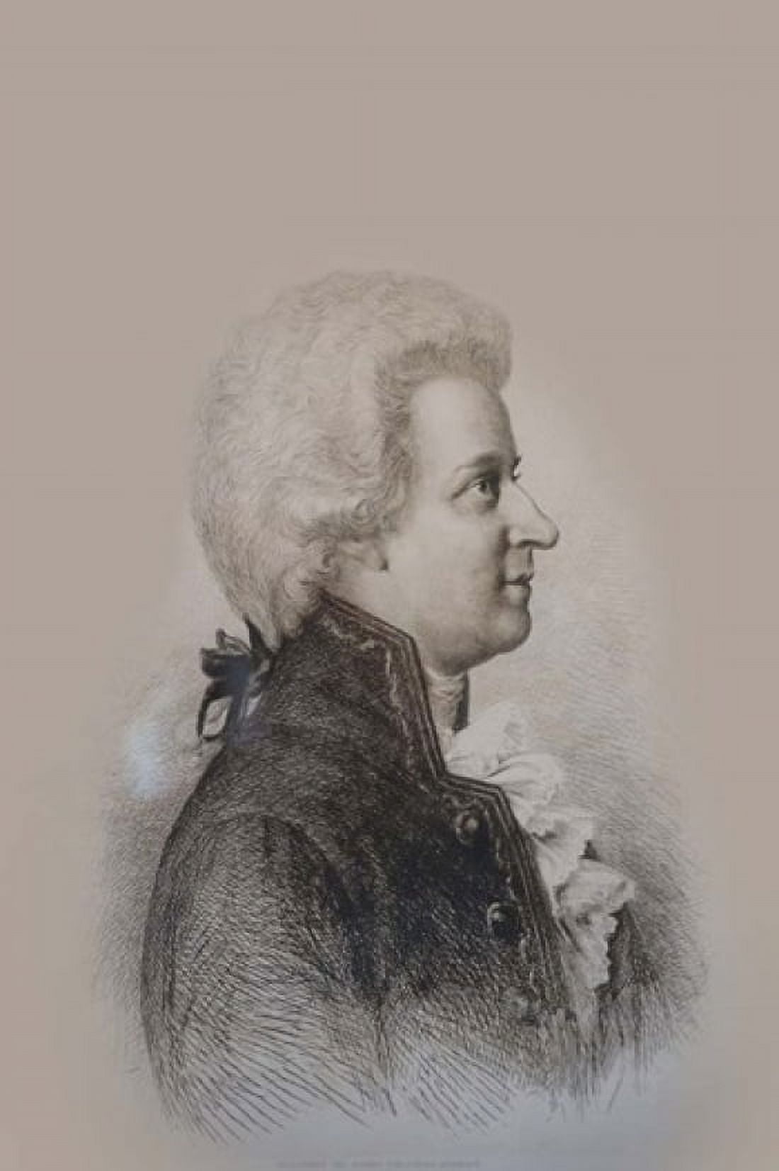 Mozart Drawing Canvas Art - Jim Engelbrecht DanitaDelimont (18 x 27)