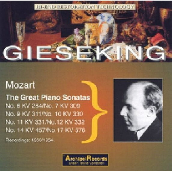 Mozart / Gieseking - Klaviersonaten 6 7 910 - Music & Performance - CD
